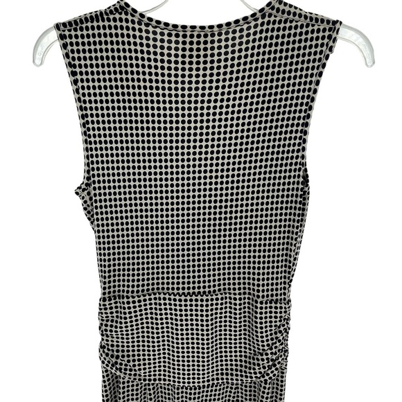 Tory Burch 100% Silk Polka Dot Sleeveless V-Neck Dress - Sz XS - Picture 11 of 16
